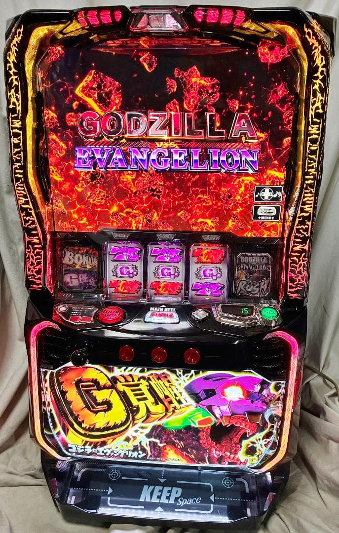 Lゴジラ対エヴァンゲリオン☆遊技アダプタ＋バイブスイッチ付☆スマスロ実機送料無料