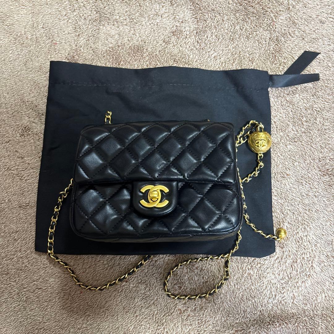 c*o様 ブラック レザー ショルダーバッグ　新品未使用