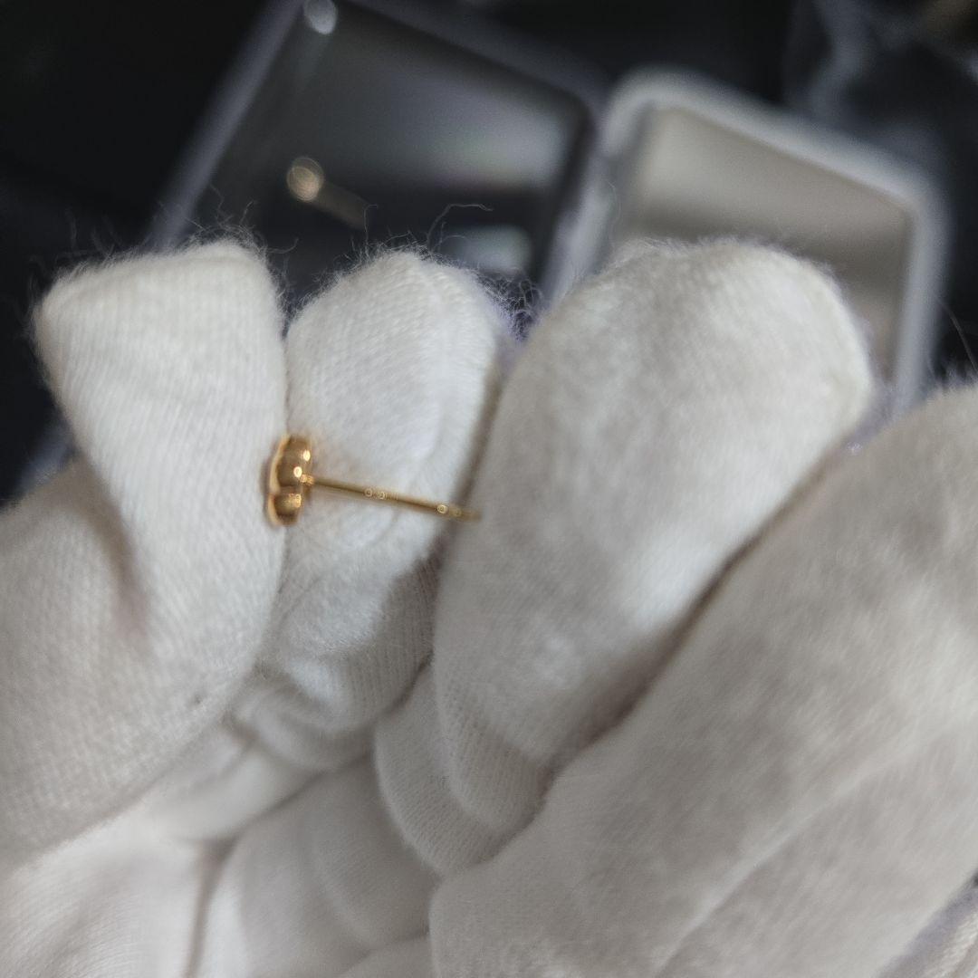 K18 & K18WG シンメトリー花形ダイアモンドスタッドピアス✨