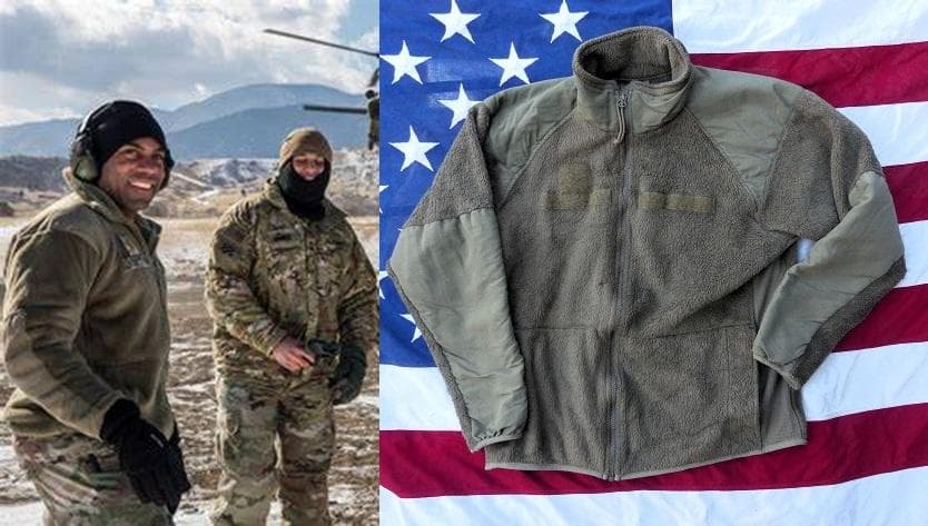 米軍実物　ポーラテックフリースジャケット　M-S　コヨーテ　ECWCS　139