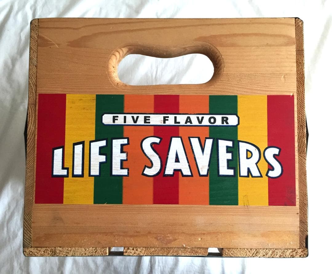 ビンテージ Life Savers Candy 木製 収納ボックス キャンディ