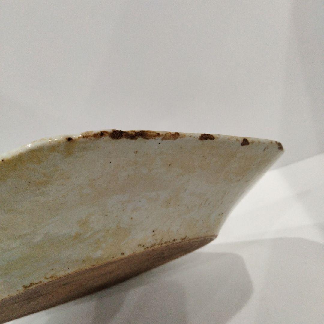 専用 m198 中国唐物 清朝古染付 新渡 南京山水風景図八角大皿