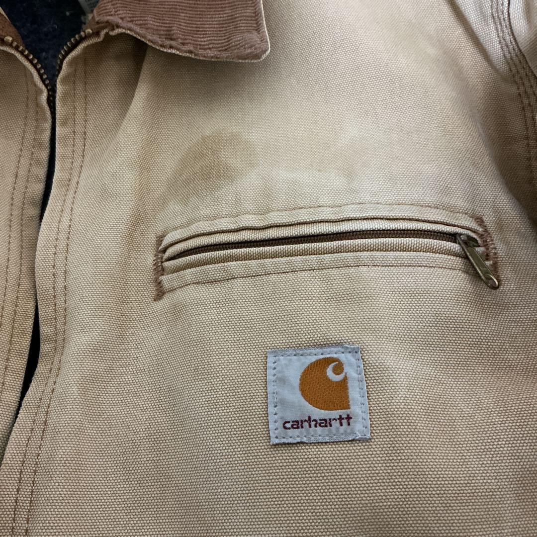 ビンテージ!カーハート デトロイトジャケット ベージュUSA製サイズ42古着