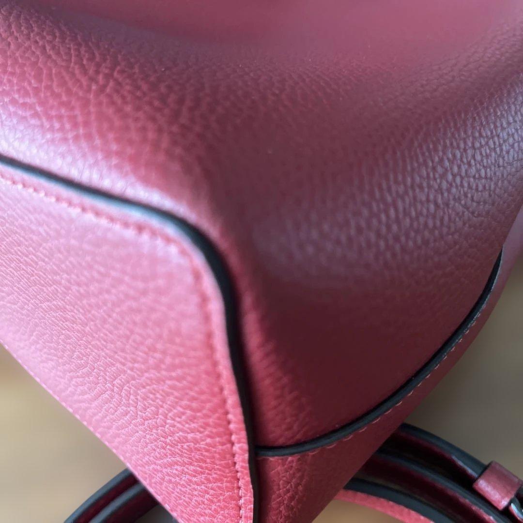 コーチ COACHスモールタウンバケットショルダー・ハンドバッグ2way レッド