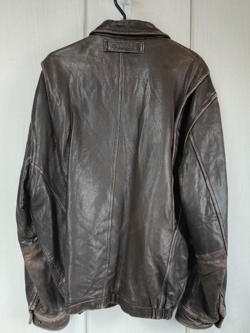 ノーティカ　ダークブラウン レザージャケット