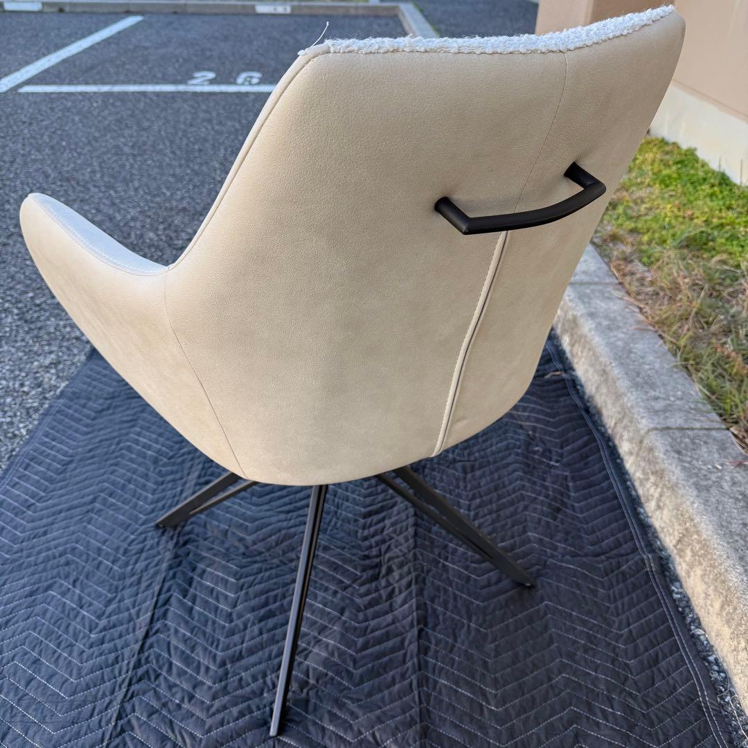 ①アルモニア ダイニングチェア 椅子　回転式　一脚 ラウンジチェア