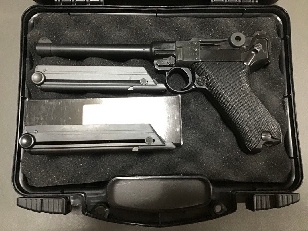 タナカ ルガーP08 ６インチ マガジン2個＋ハードケース付き