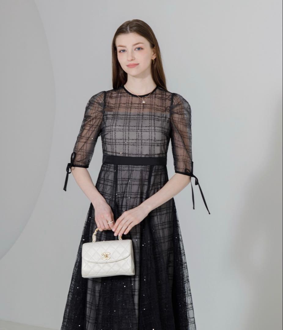 Leja ドレス ロング ブラック