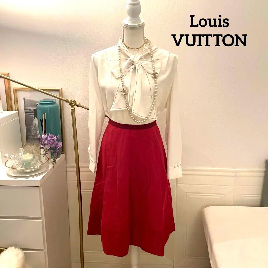 【12万円】Louis VUITTON シルクレース　スカート