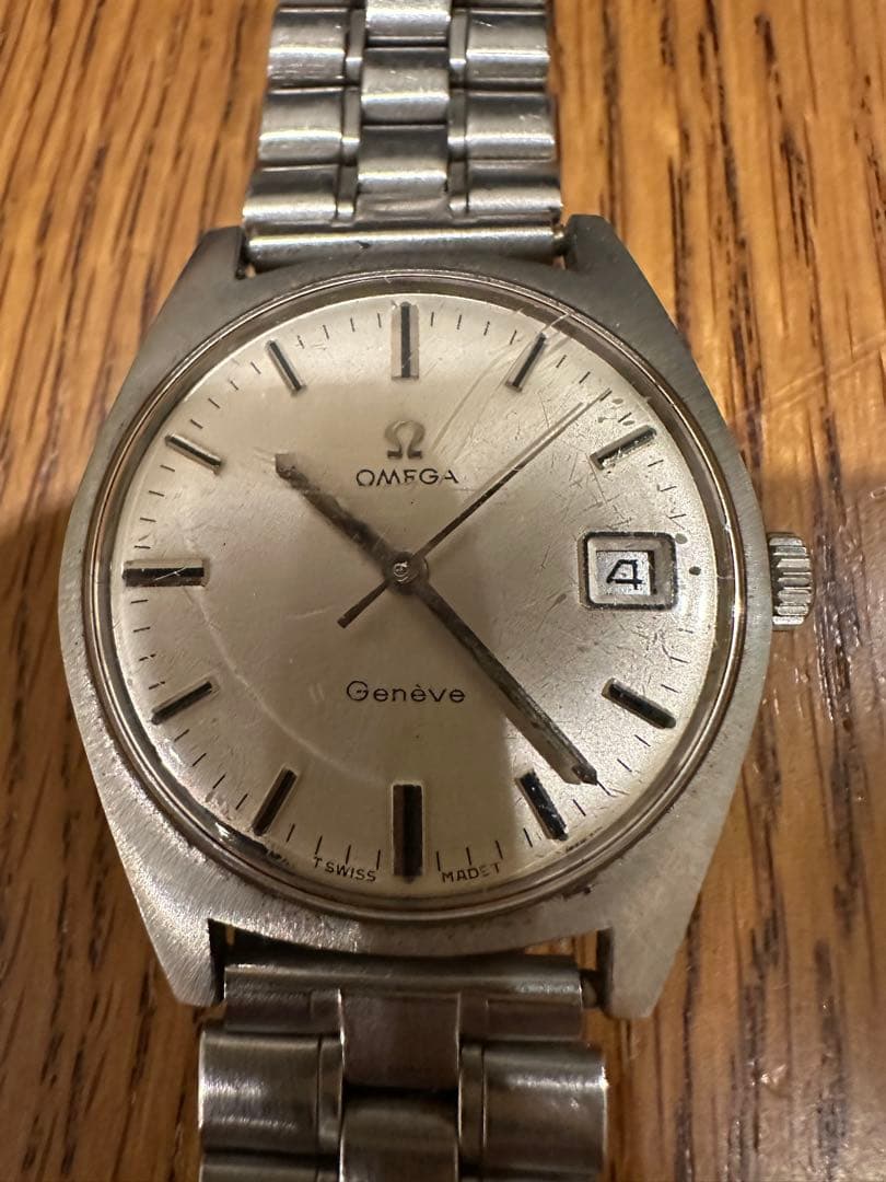 OMEGA Geneve オメガ　手巻き時計 ステンレス