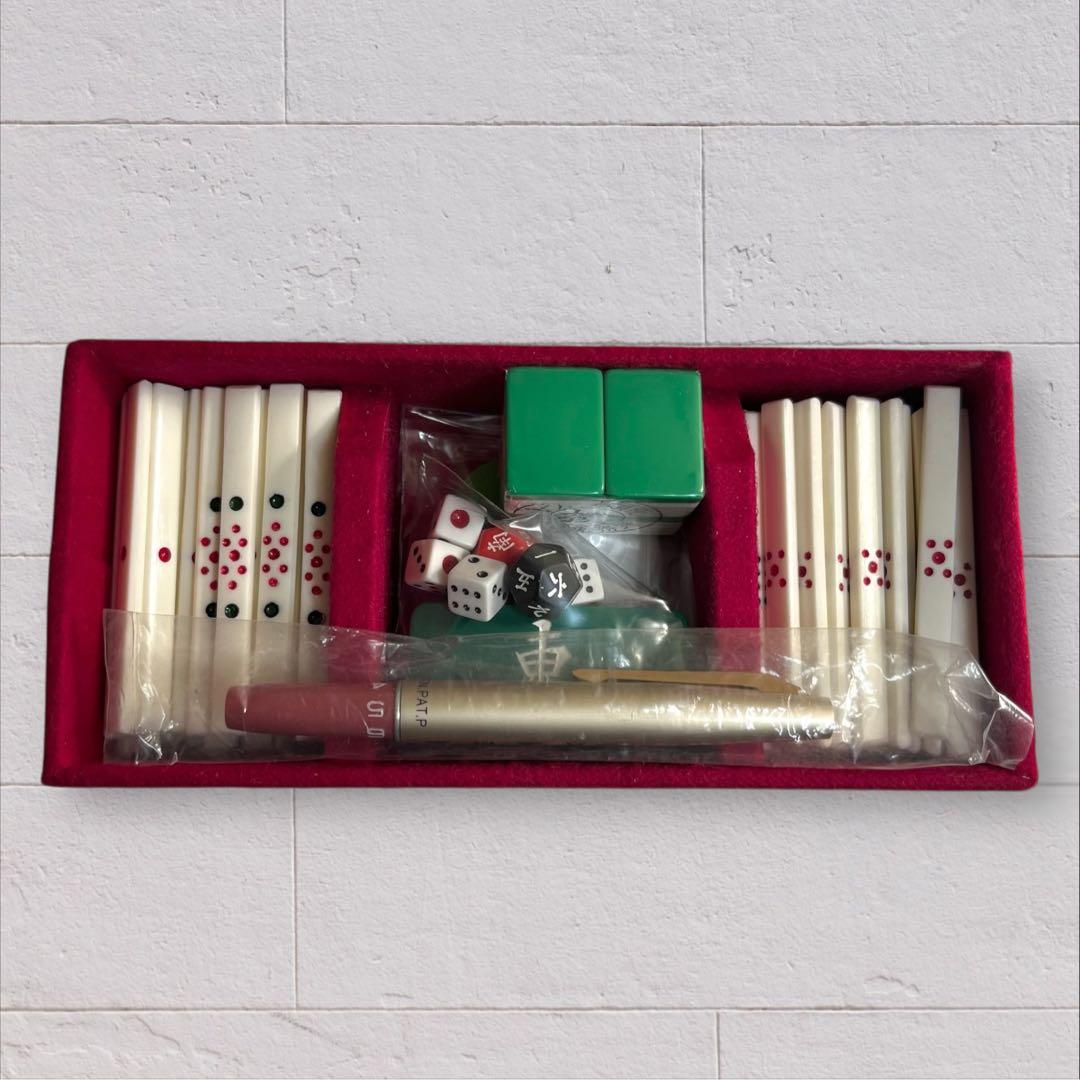 ミズノ丸一 背緑 金彩 トランプ類税 麻雀牌