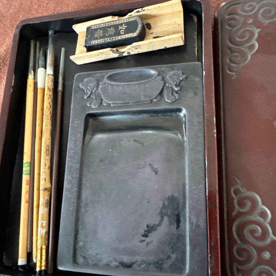 古硯，文房具，古美術，骨董品，家藏