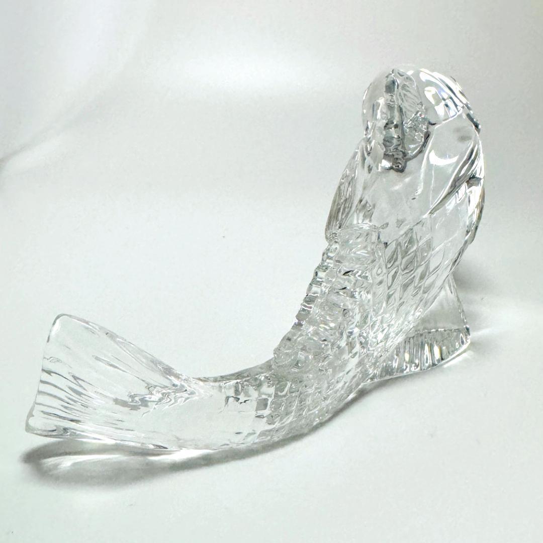 【バカラ】動物 鯉 置物 インテリア★美品★幸運/開運