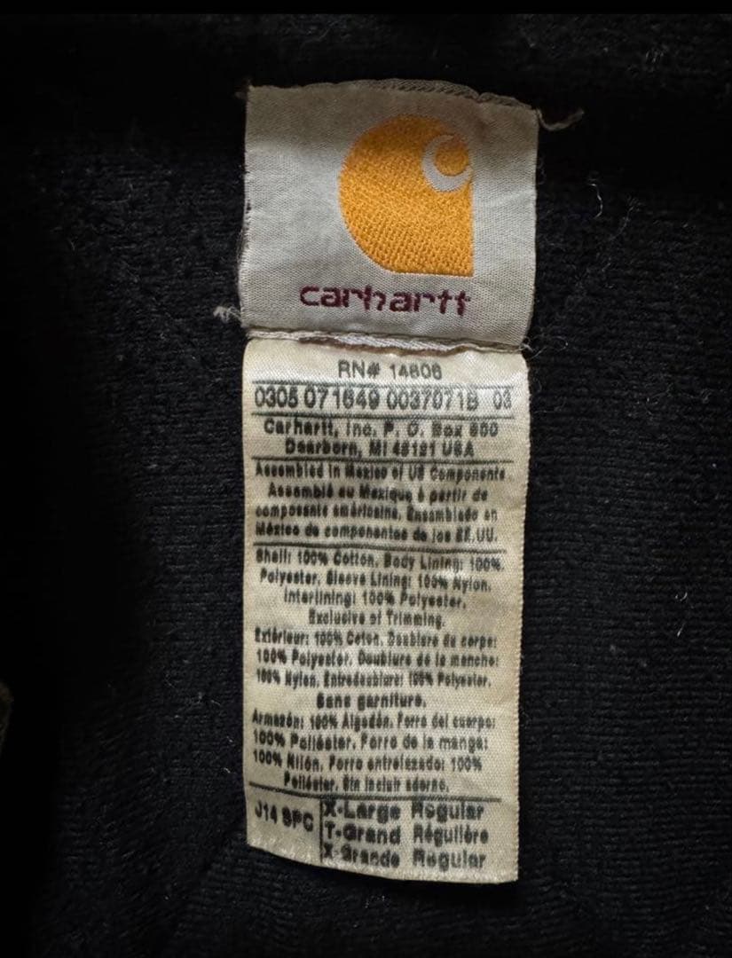 【ジッパー不良】Carhartt サンタフェジャケット