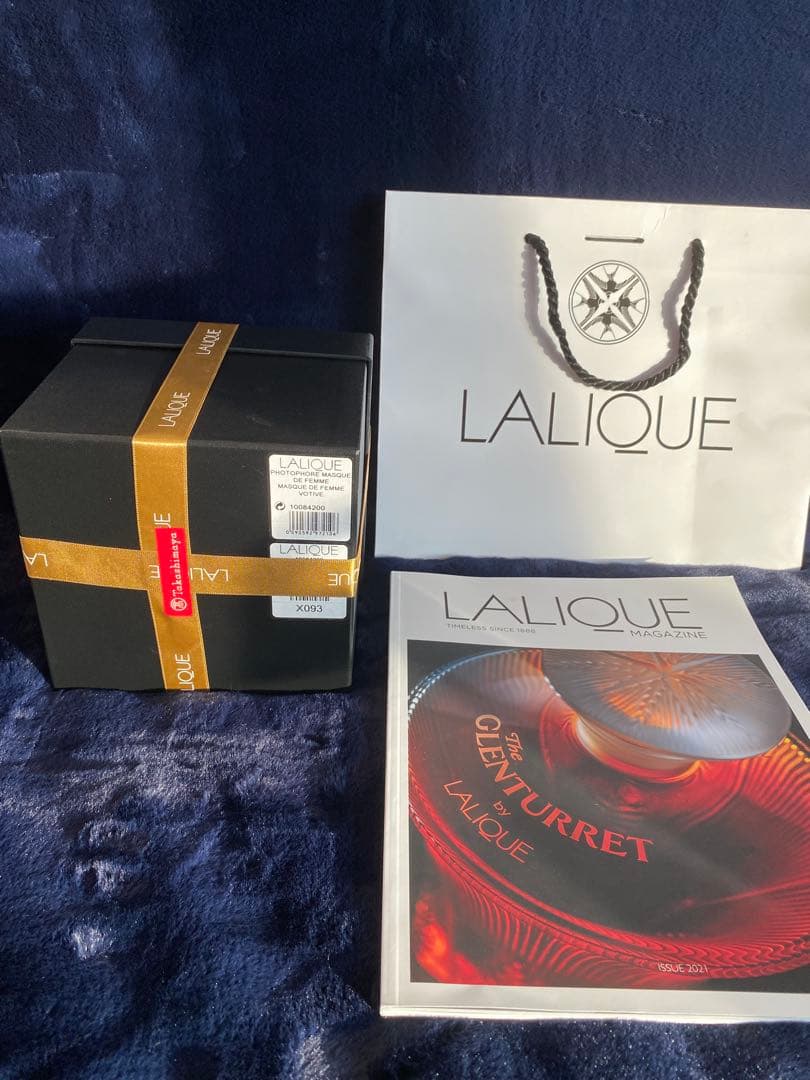 LALIQUE ラリック マスク ド ファム キャンドルホルダー 高島屋購入
