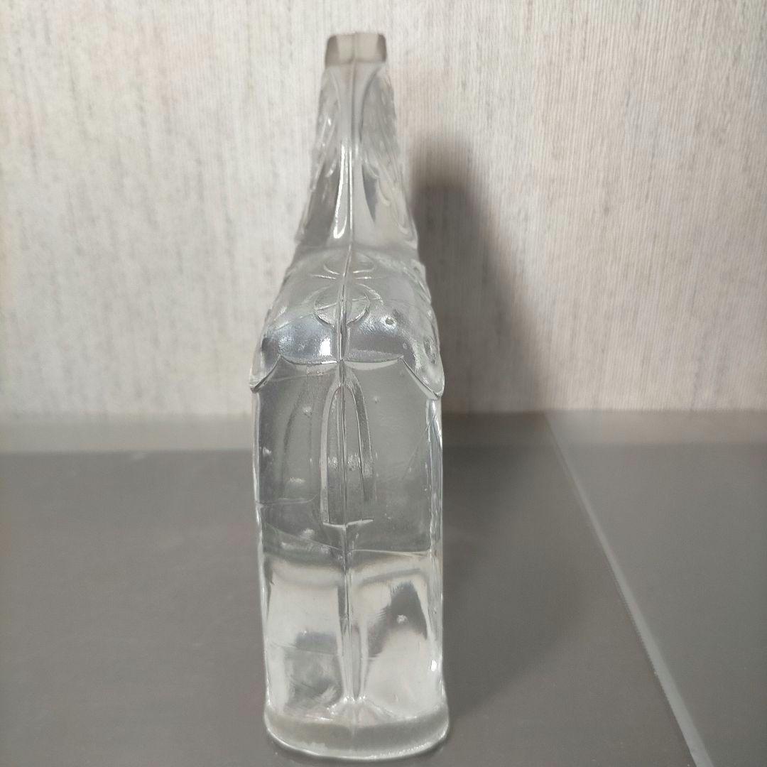 ひなすけ スウェーデン製 クリアガラス馬のオブジェ