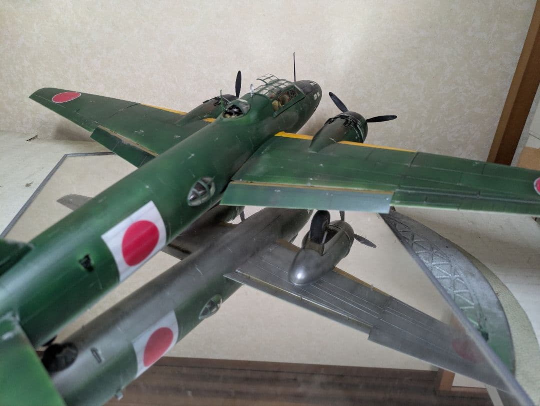 プロペラ回ります。タミヤ1/48完成品『一式陸攻11型』山本長官搭乗機