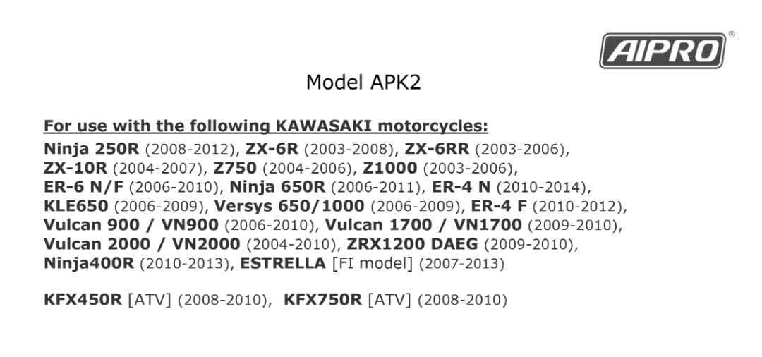 アイプロ製★シフトインジケーター APK2 赤 ZX-6R ZX-10R