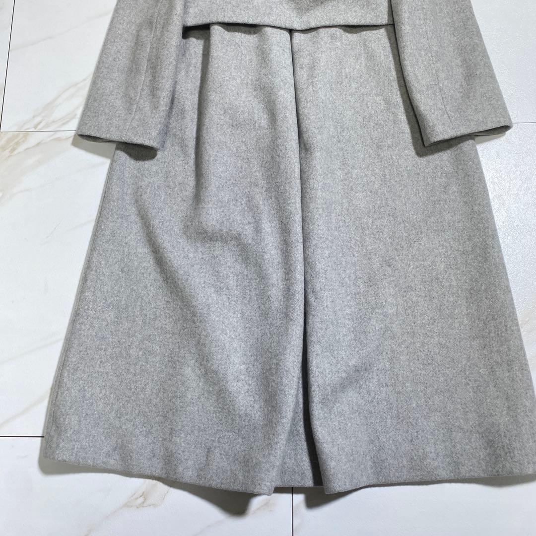 完売品♡ジャスグリッティ ウール パールボタンチェスターコート バックベルト