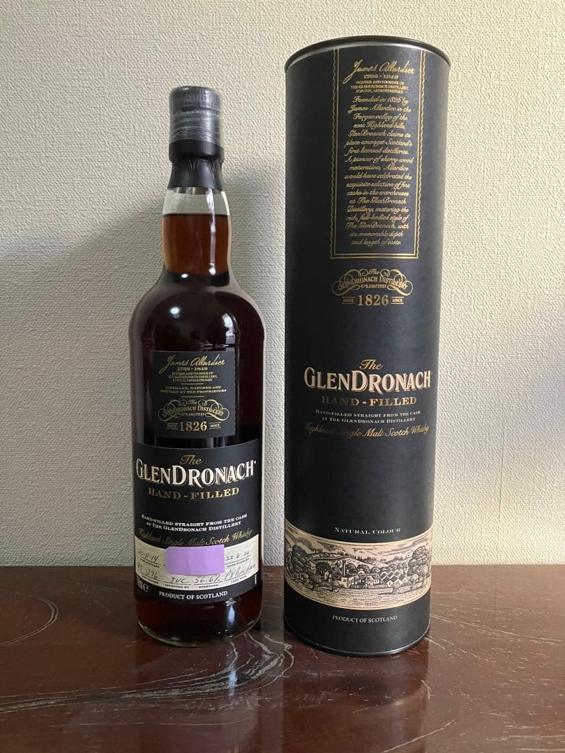 The GlenDronach ハンドフィルドウイスキー