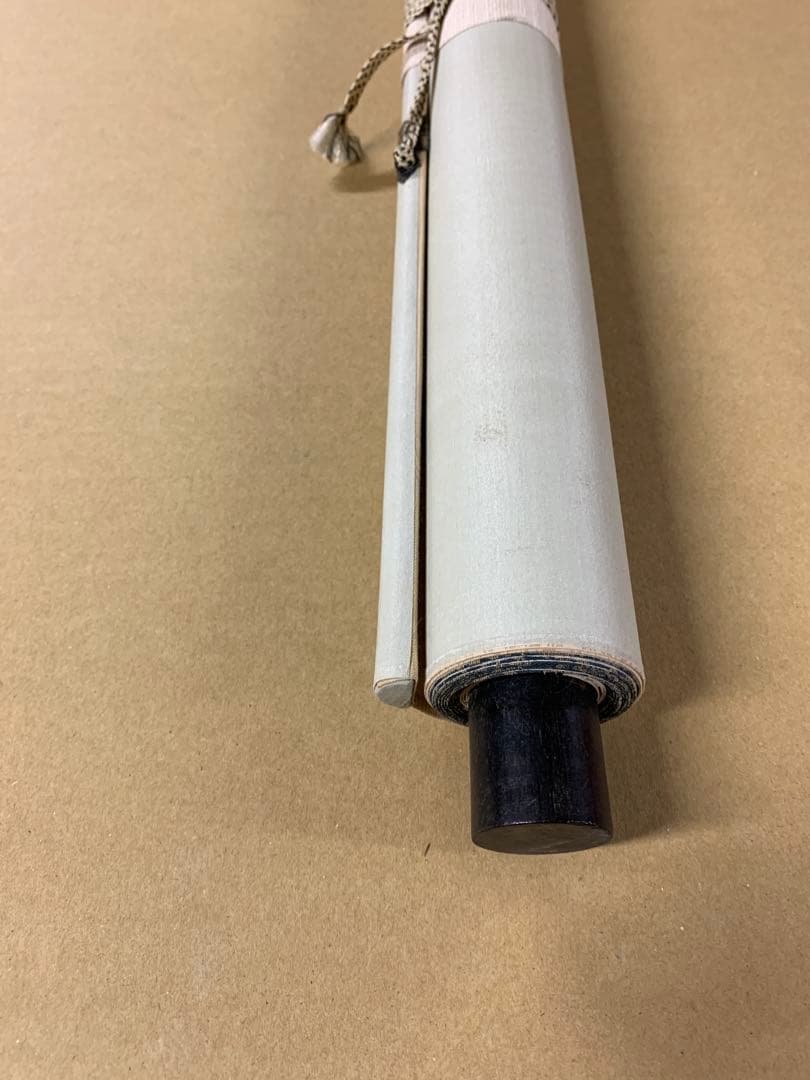 『X5488』時代古画 無落款 寒山拾得図 中国唐代高僧 禅画掛軸