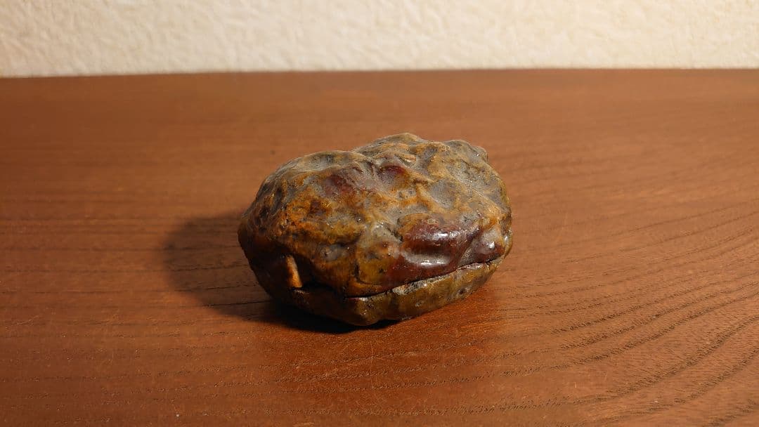 大樋焼　楽焼　香合　飴釉　千利休　蔵出し　茶道家　アンティーク大樋焼　１客