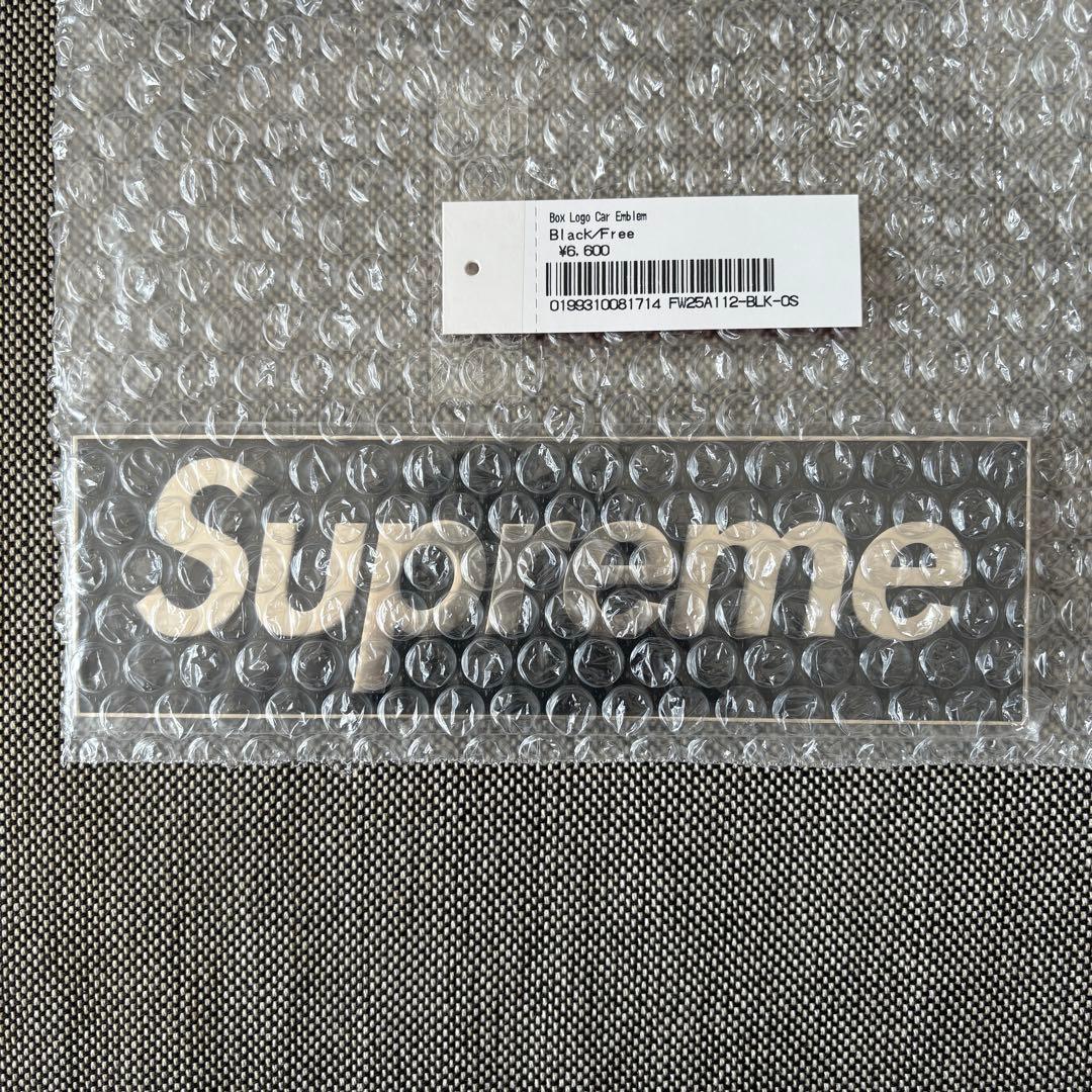 小物 Supreme Box Logo Car Emblem Black