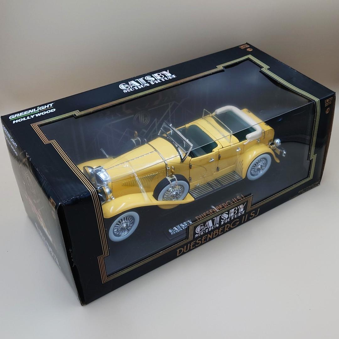 1/18 デューセンバーグ2 イエロー ディカプリオ仕様 ダイキャスト製ミニカー