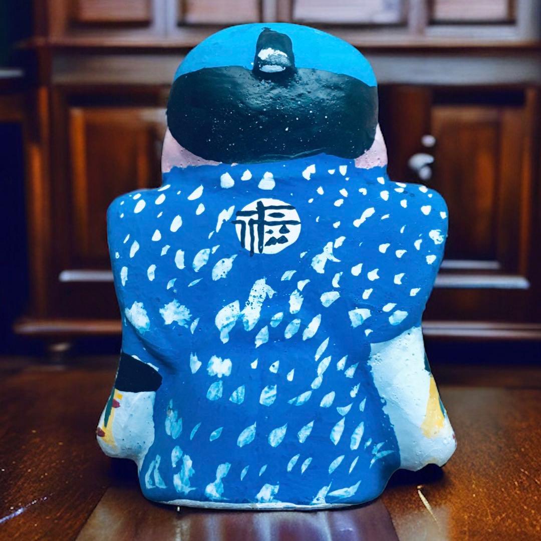 長野県 郷土玩具 中野人形 福助①中野土人形 奈良久雄 商売繁盛 福徳招来　民藝