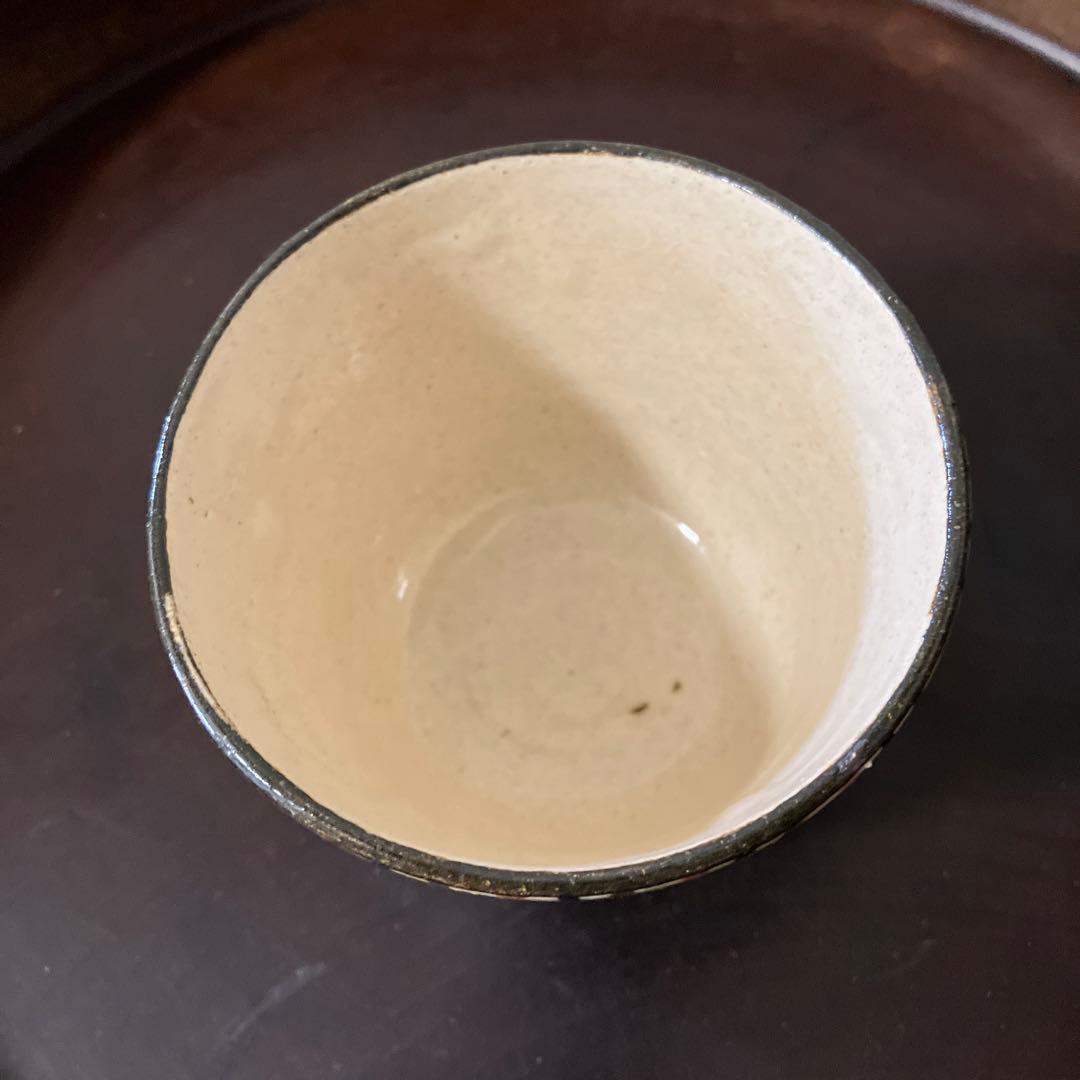 麦藁手蕎麦猪口　瀬戸　十草　美濃　古道具　　青山二郎　白洲正子　古民芸　酒器