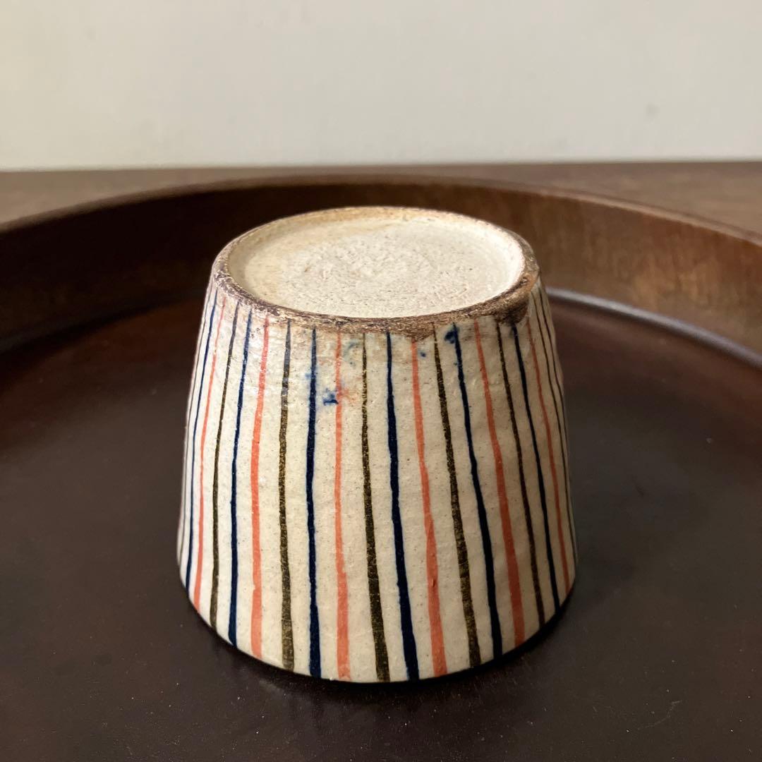 麦藁手蕎麦猪口　瀬戸　十草　美濃　古道具　　青山二郎　白洲正子　古民芸　酒器