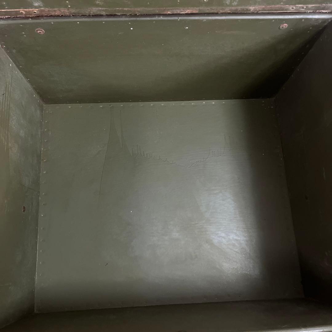 米軍　実物　US 木製　トランク　特大　送料無料