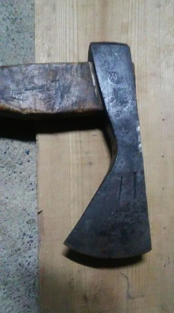 【銘有り】鉞　斧　 古民具　骨董　古物　約2.3kg　最終値