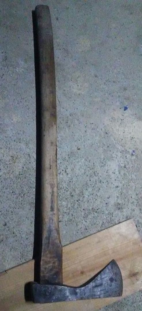 【銘有り】鉞　斧　 古民具　骨董　古物　約2.3kg　最終値