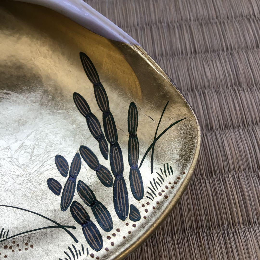 茶道具　香合　金箔蒔絵(内側) 大蛤十賊香合　共箱　S87TKG