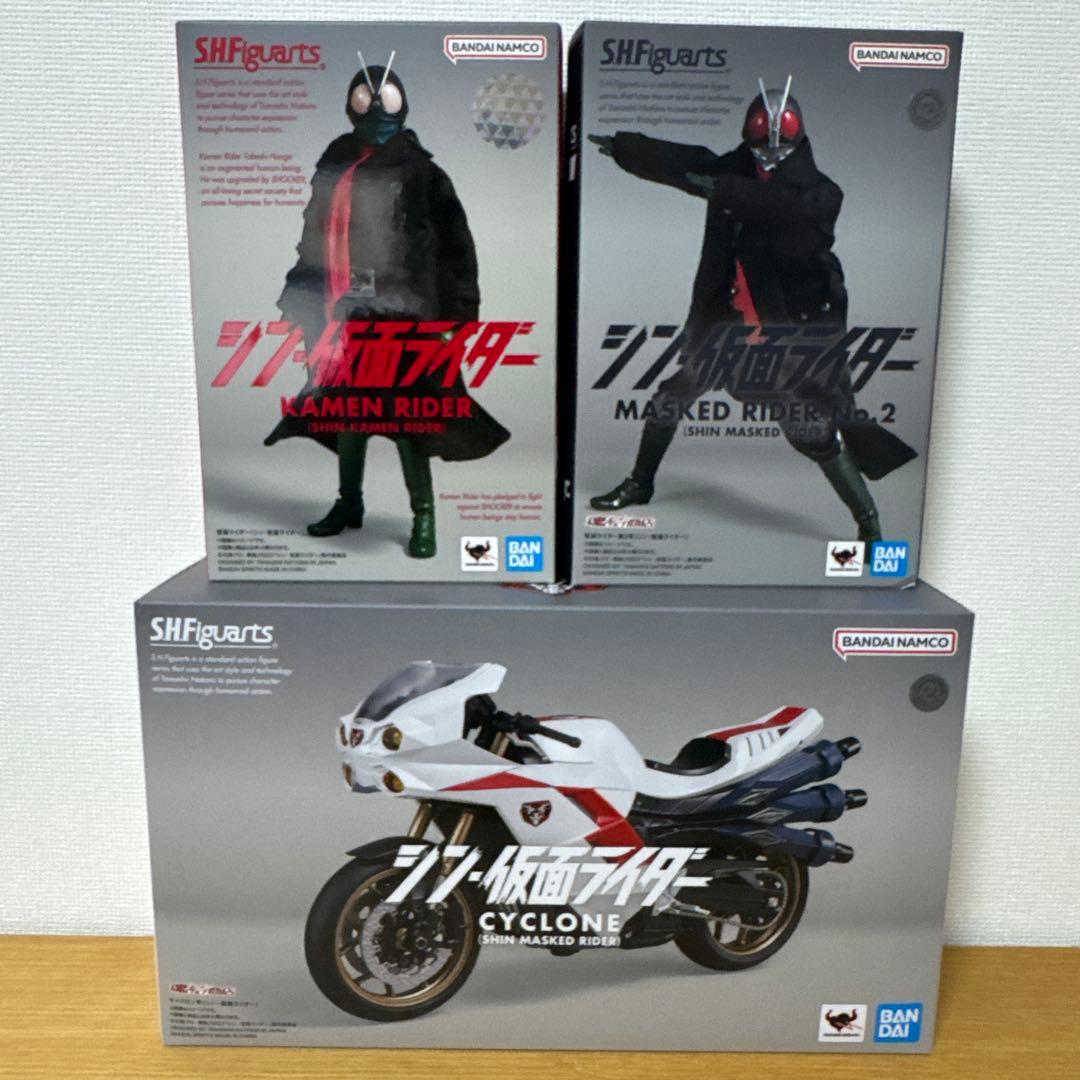 S.H.Figuartsシン仮面ライダー 1号2号 サイクロン セット