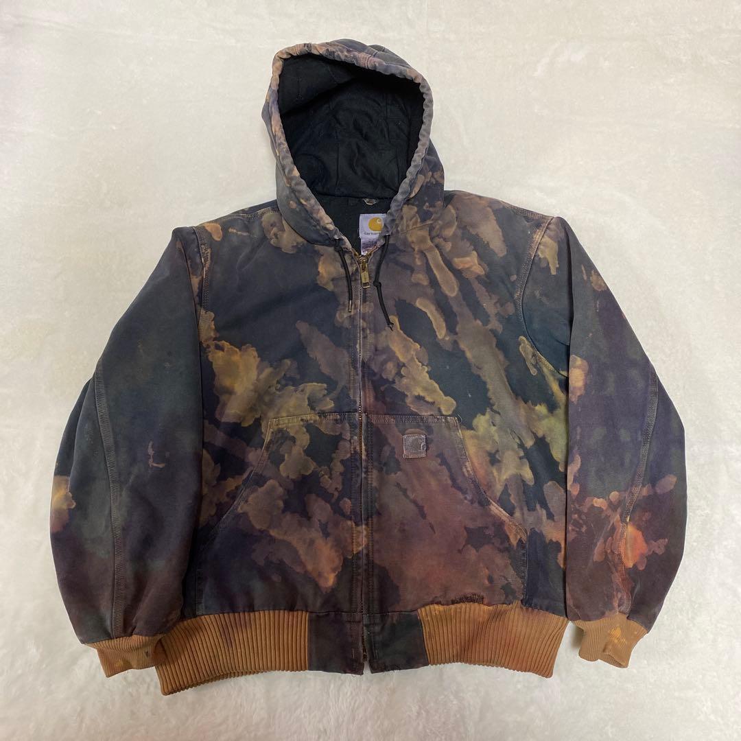 M*a様 珍品タイダイ carhartt アクティブジャケット　J130