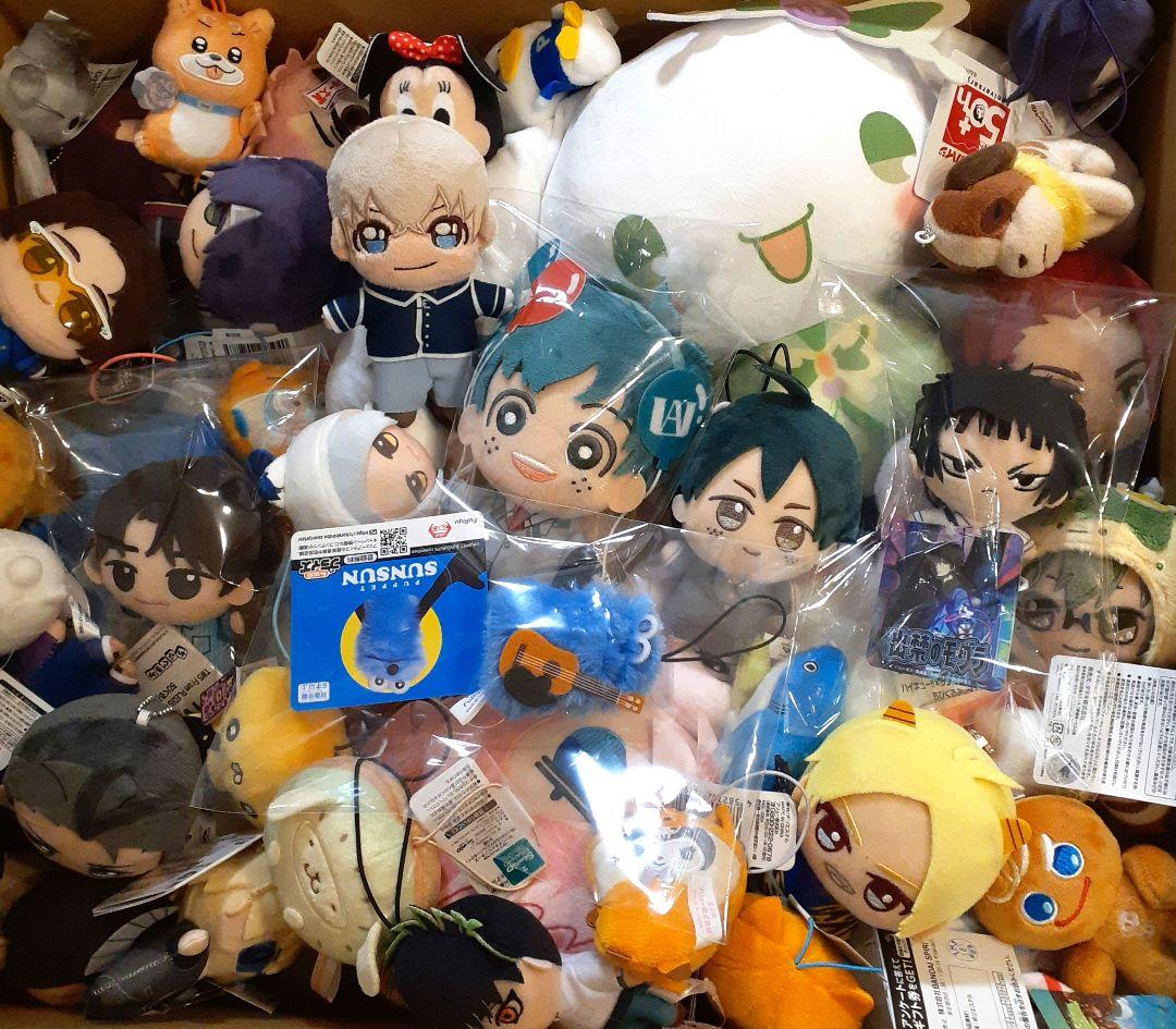ちびぐるみ&BIGぬいぐるみ&ぷちマスコット等、アニメまとめ売り希少50点以上