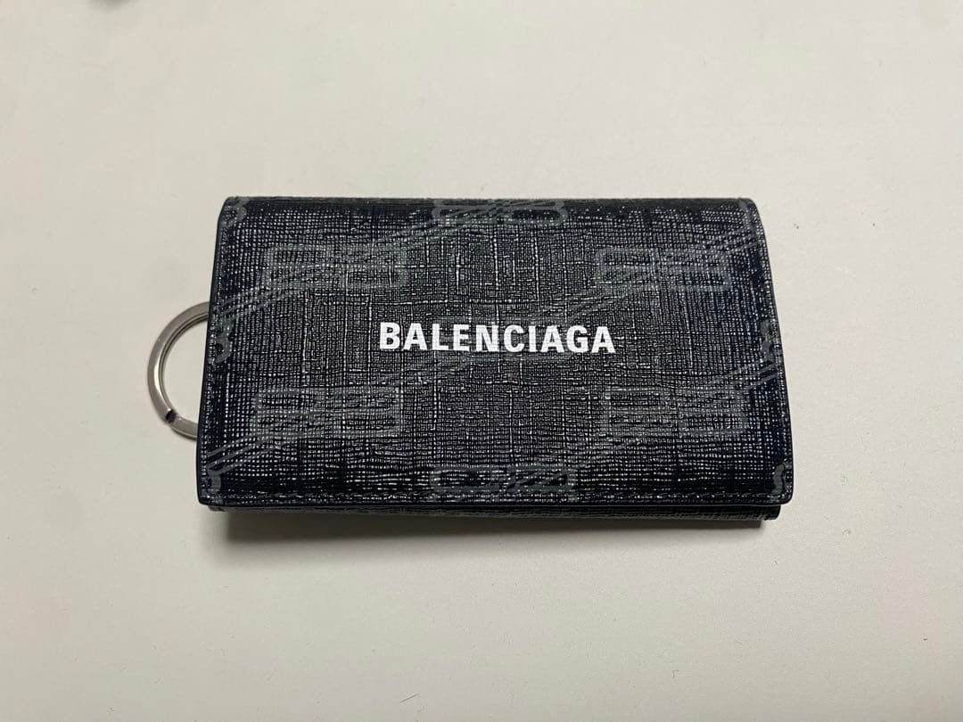 mayu♪♪　 BALENCIAGA ブラック レザー キーケース