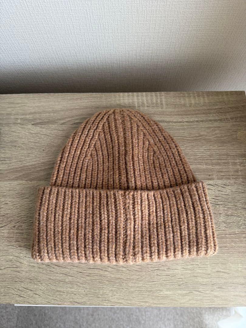 UGG ベージュ リブ編み ニット帽