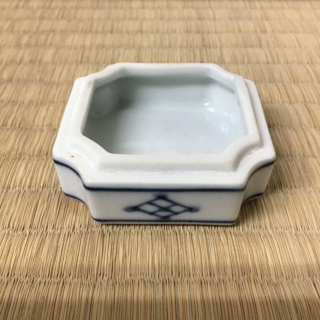 茶道具　香合　染付周茂叔香合　景雲作　共箱　S111KG