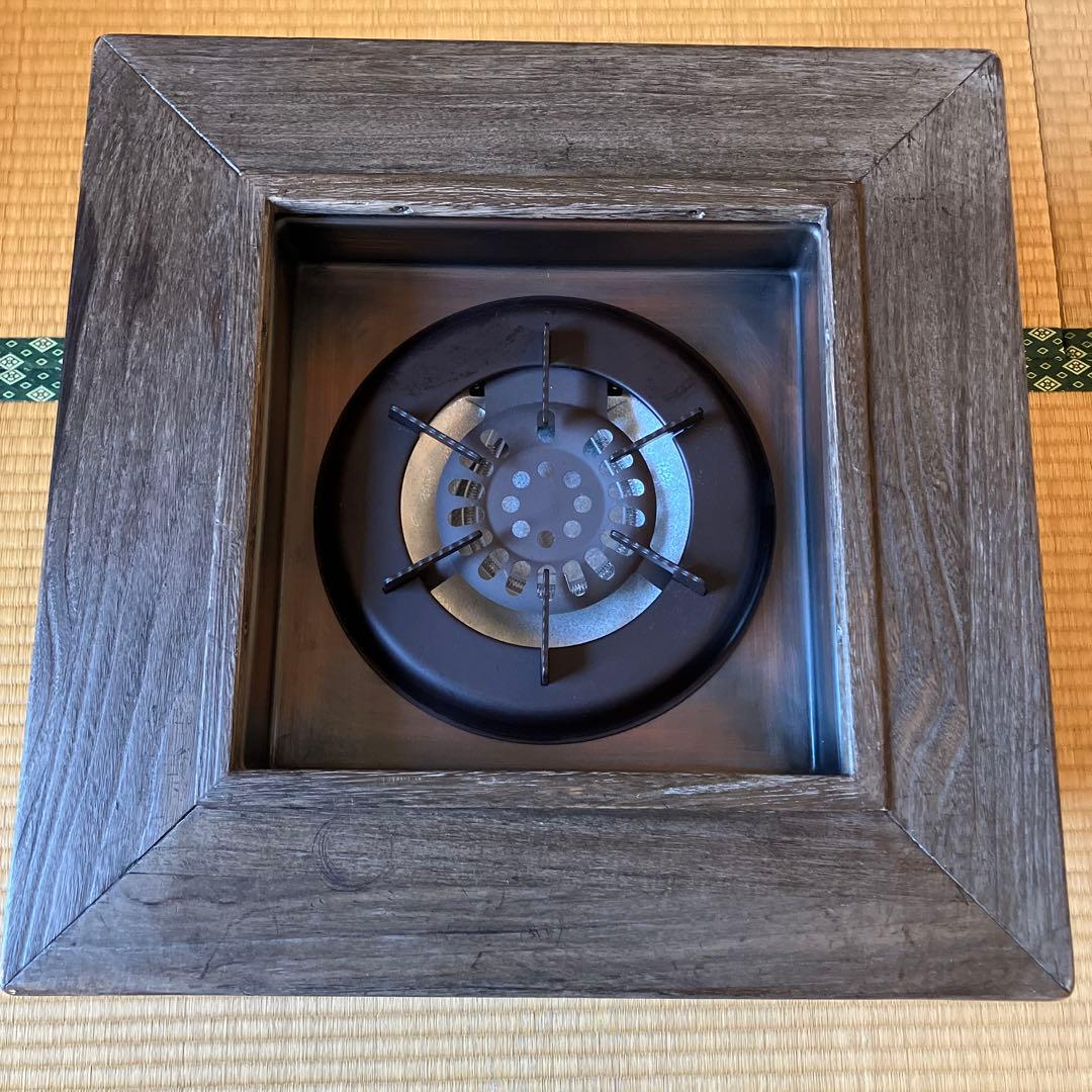 囲炉裏　電気火鉢　桐テーブル　ハロゲンヒーター　日本製