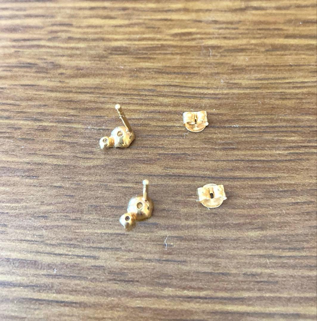 4℃ ルビー　ダイヤ　ゴールドピアス