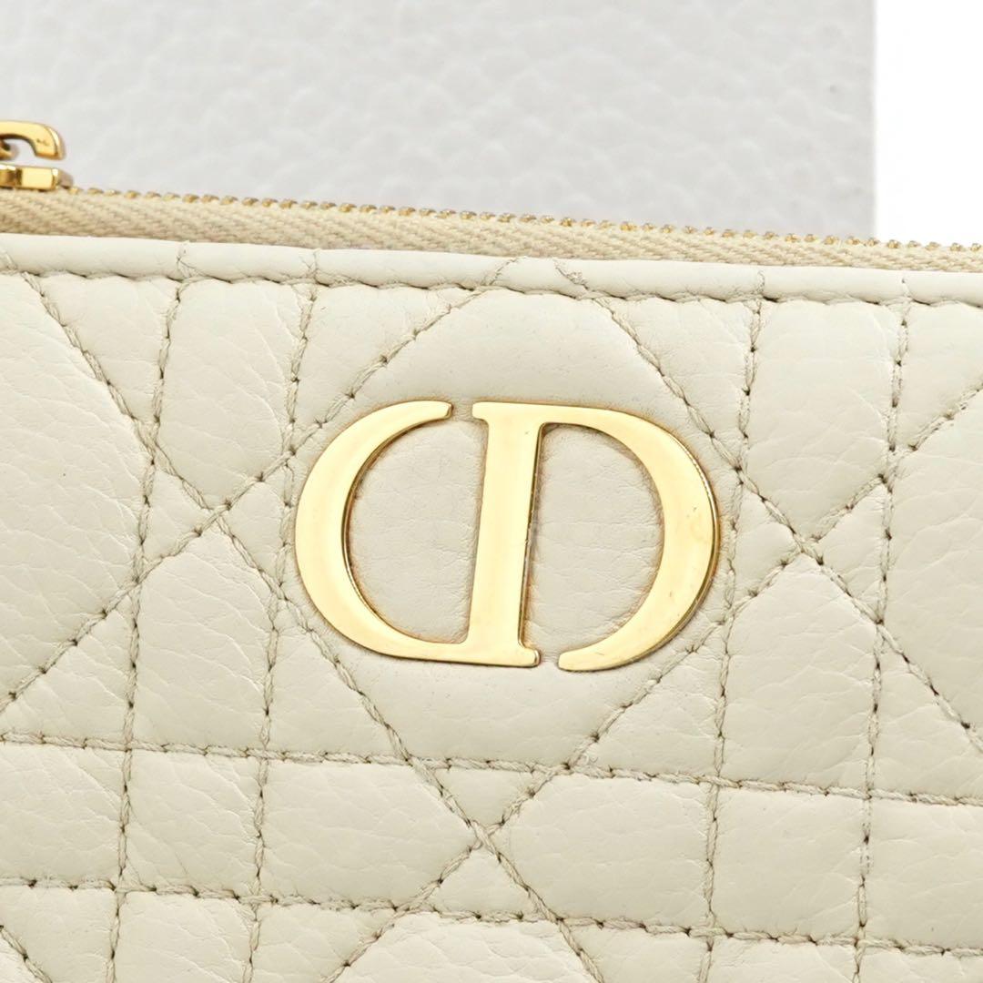 ✨極美品✨　Dior ディオール　ミニ財布　二つ折り　カロ　ダリア　レザー