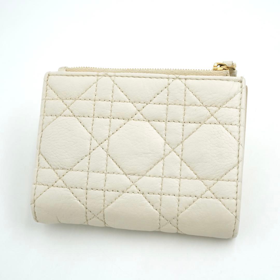 ✨極美品✨　Dior ディオール　ミニ財布　二つ折り　カロ　ダリア　レザー