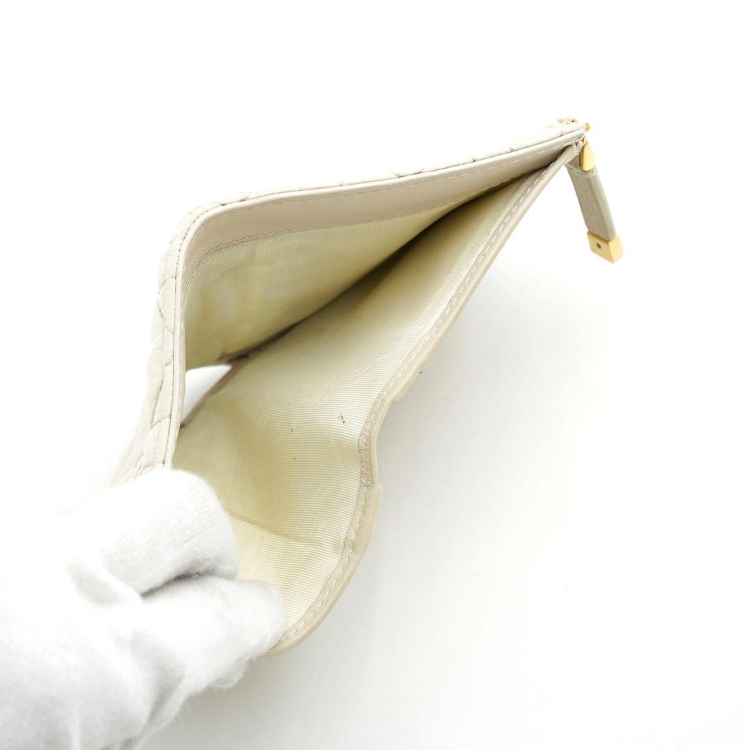 ✨極美品✨　Dior ディオール　ミニ財布　二つ折り　カロ　ダリア　レザー