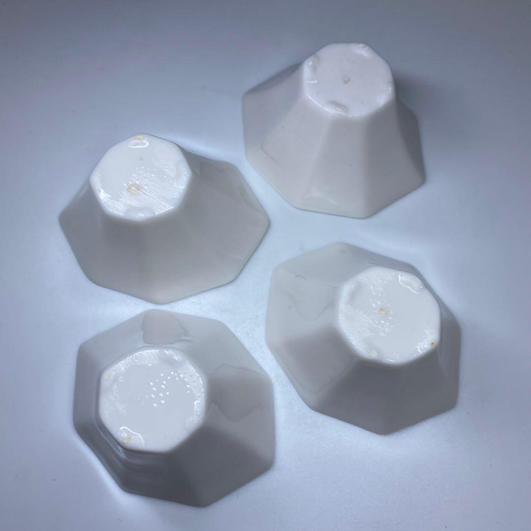 専用　中国清時代　徳化窯煎茶碗4客　口径7.8㎝　東Y6-1118☆2Fトヒコ