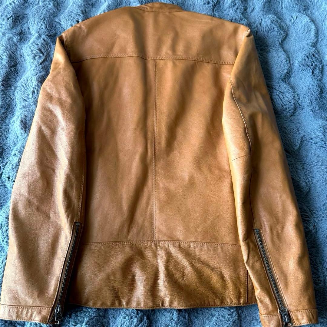 417 for one-seven EDIFICE キャメルレザージャケット L