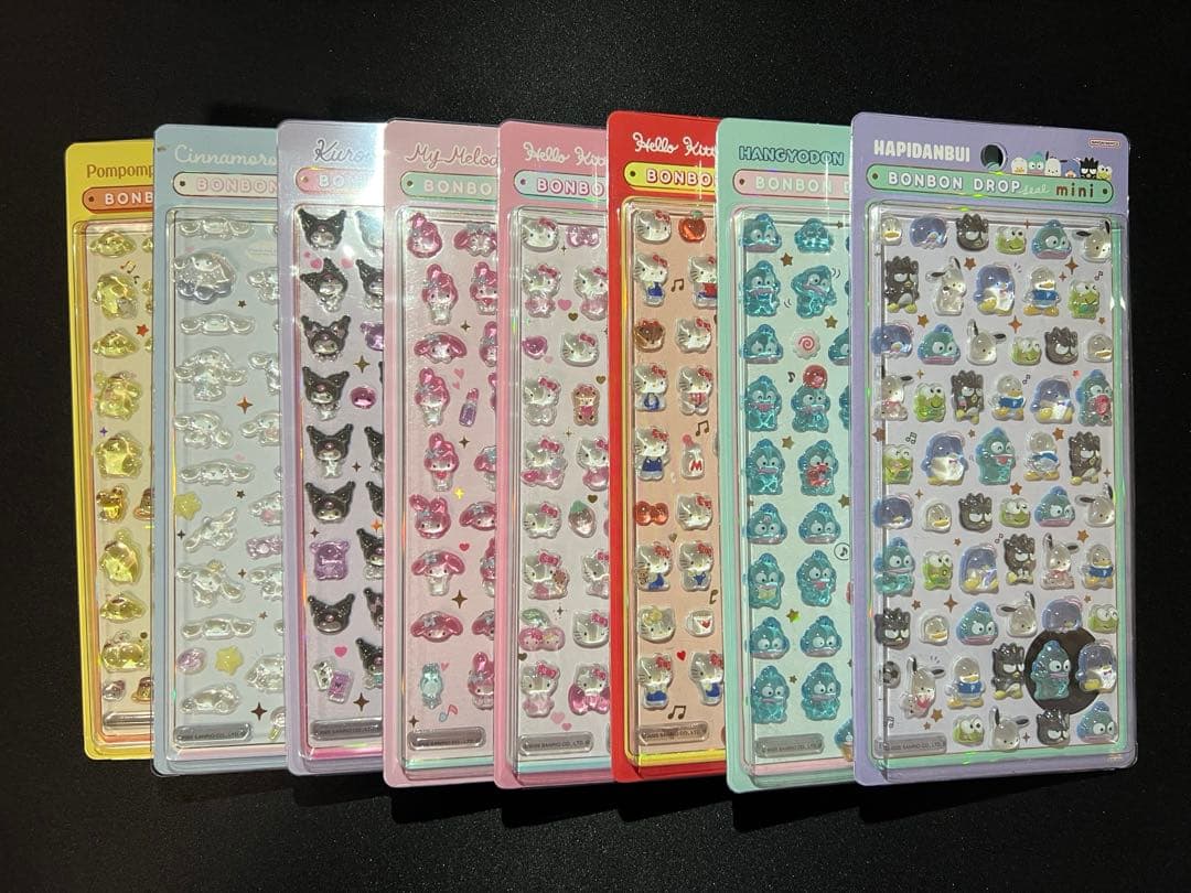【正規品】サンリオミニ ボンボンドロップシール コンプリート 8枚セット