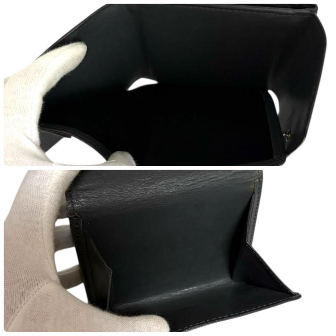 美品 LOUIS VUITTON モノグラムマット 折り財布 ノワール